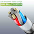 Heavy Duty Micro USB Charging Cable Braided Fast Phone Charger Lead - TradeNRG UK
